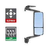 3264807 ESPELHO RETROVISOR JG MAN TGX DIR C BRACO C DESEMB ELETRICO